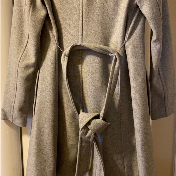 Gray Coat Wool Blend Express Very Nice - Picture 6 of 7